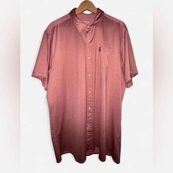 Men's Rust Button Up Shirt - Picture 1 of 4